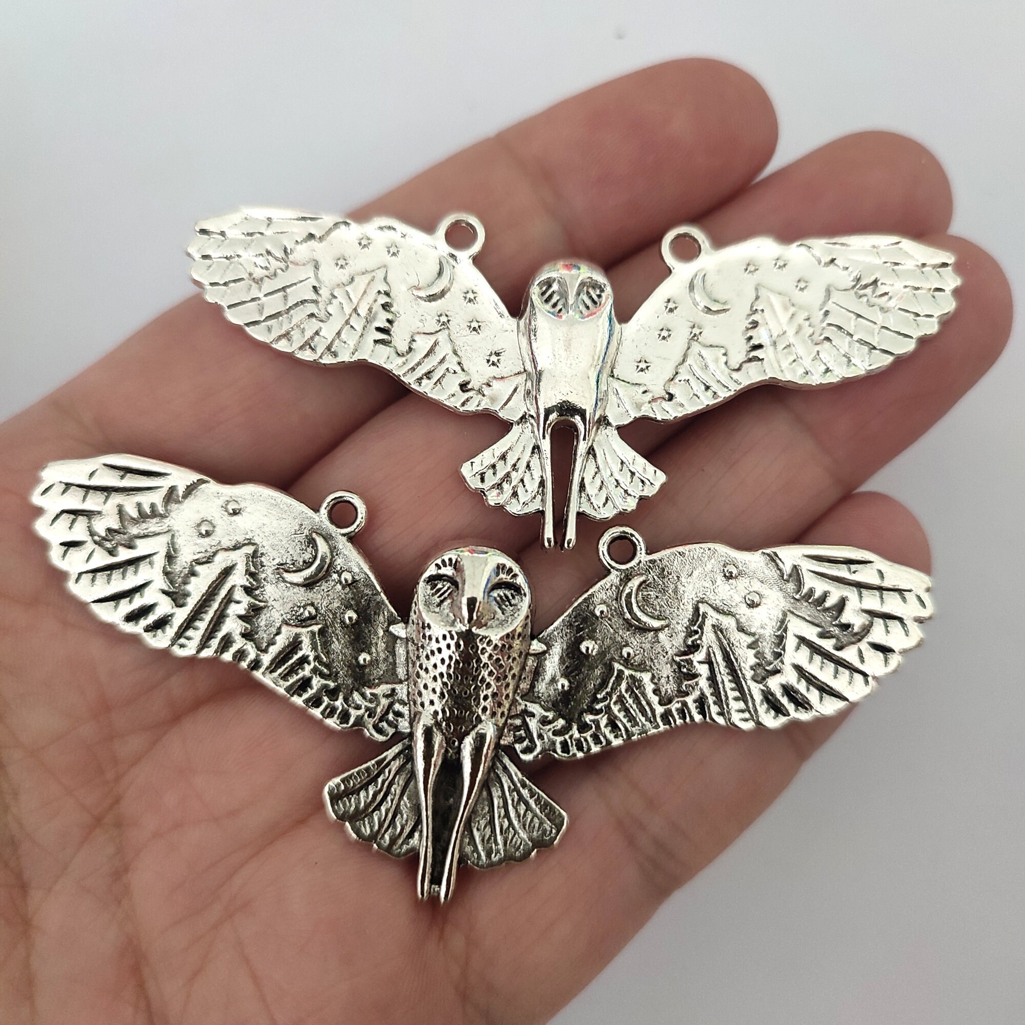 20PCS Intaglio Argento Anticato parole serie in lega Charms ciondolo
