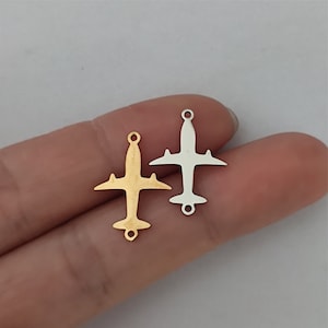 Airplane Charm Stainless Steel For Flight Pilots Bracelet