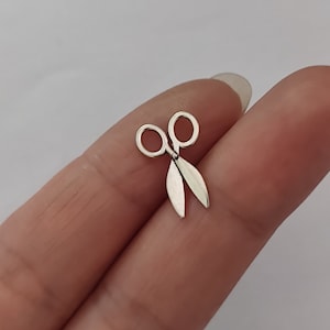Small Scissor Charm Antique Silver Tone 40PCS
