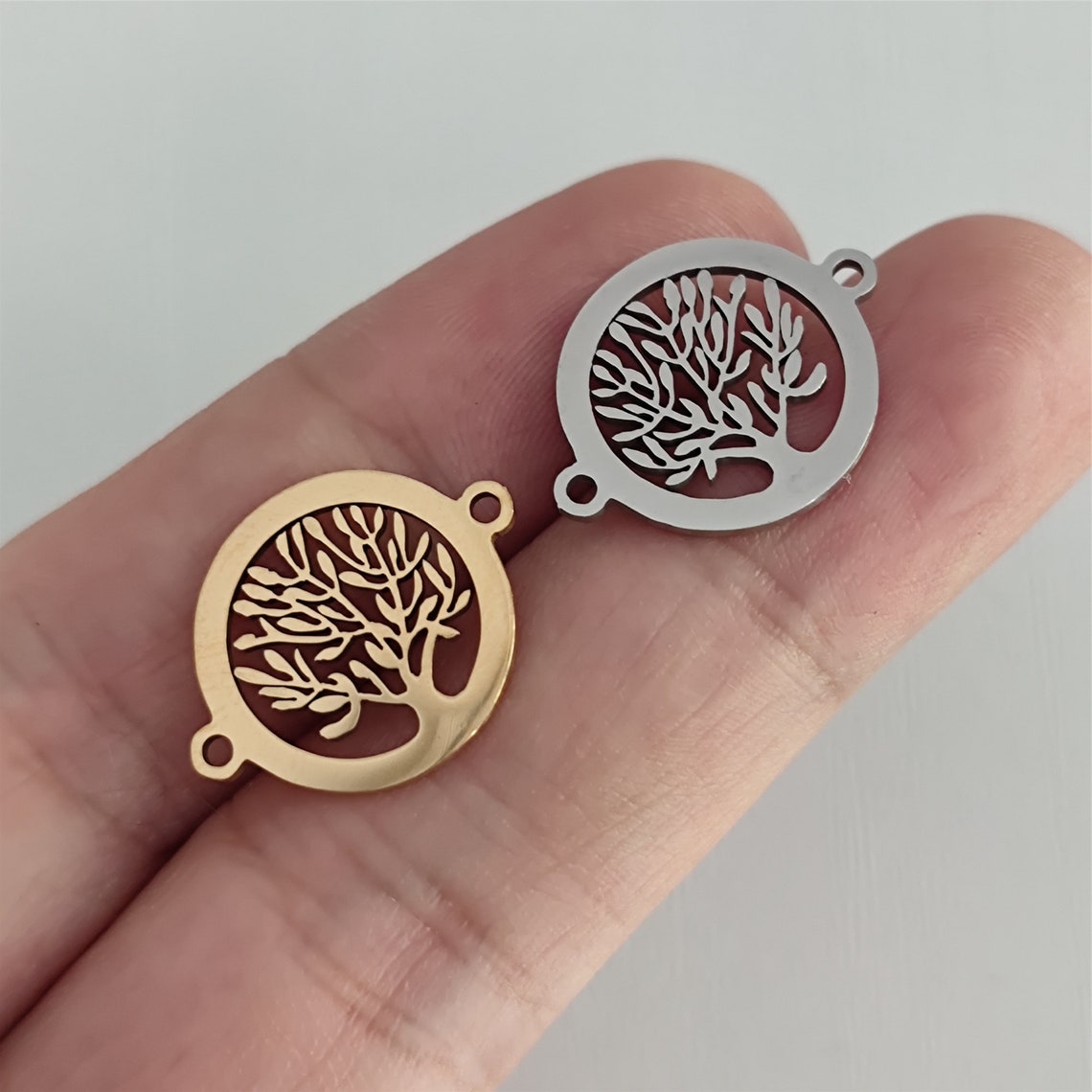 Tree of Life Charm Stainless Steel for Jewelry Making - Etsy