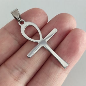 Ankh Cross Pendant Stainless Steel For Necklace