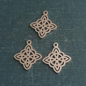 Keltische knoopbedel roestvrij staal voor sieraden