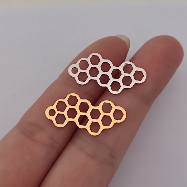 Beecomb Connector Charm Stainless Steel For Jewelry Making