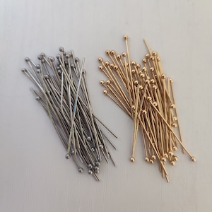 100PCS Stainless Steel Ball Head Pins For Jewelry Making
