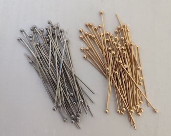 100 Stück Edelstahl Kugelkopf Stifte für die Schmuckherstellung
