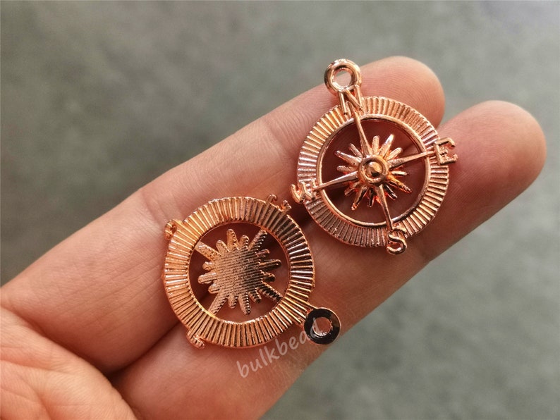 Compass Charm Antique Silver Compass Charm Bulk Compass Etsy