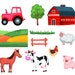 Farm Animals Clipart Sheep Clipart Cow PNG Pig Farm Clipart Horse PNG ...