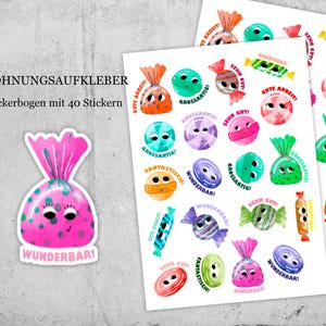 Sticker Set für Kinder und Erwachsene. Vinyl-Aufkleber für Planer, Notizbücher. Perfekte Motivation für Schule, Alltag & Bullet Journals.