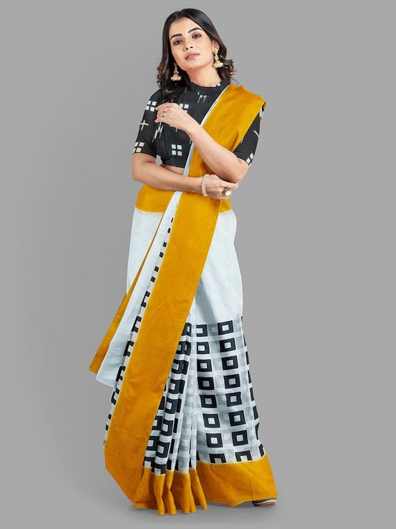 Sari For Women Handmade Design Cotton Sari Printed Saree With Free Shipping Sari For Women Handmade Design Cotton Sari Printed Saree With Free Shipping