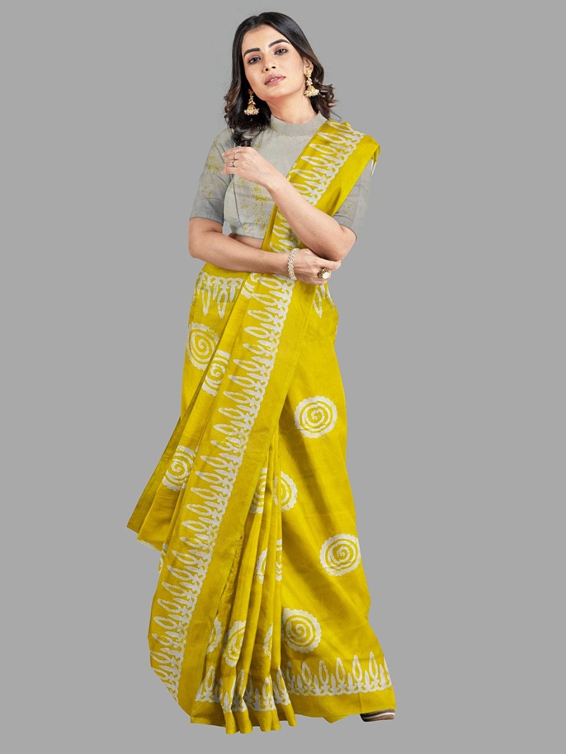 Beautifull Jaipur Cotton Saree For Women Cotton Sari Printed Etsy