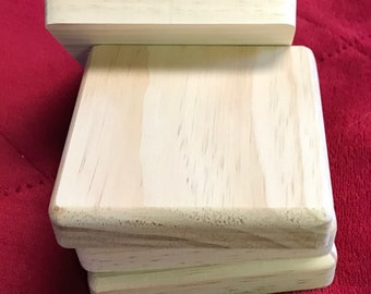 plain wooden coasters