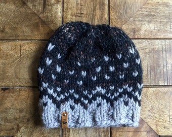 MENS Chunky Beanie/mens hand knit beanie/warm winter mens hat/mens gift/boyfriend gift/mens ski hat/ mens winter beanie
