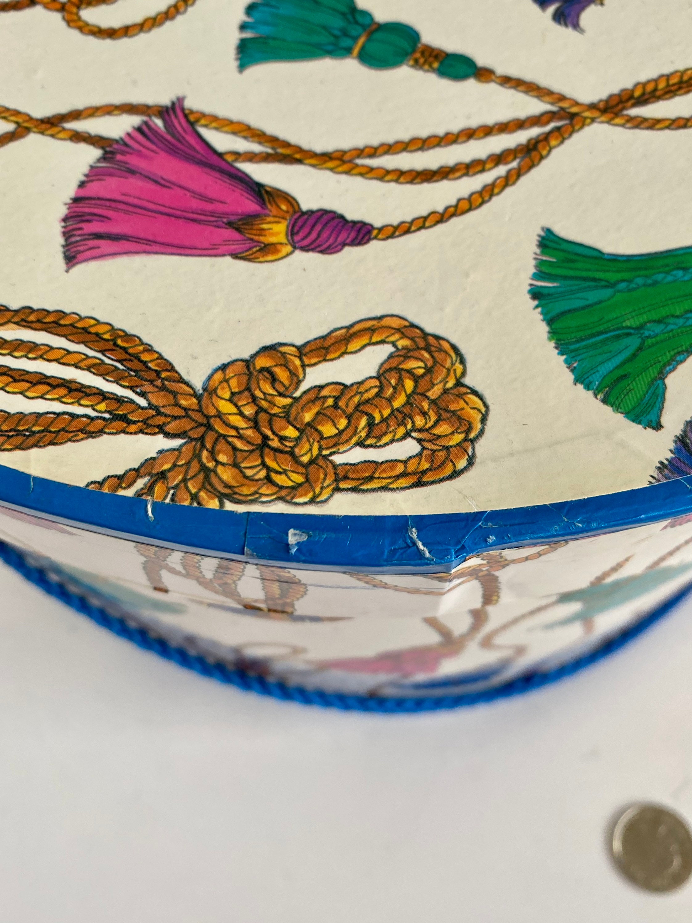 Paper Hat Box Set Vintage Hat Storage Box Round Paper Hat Etsy