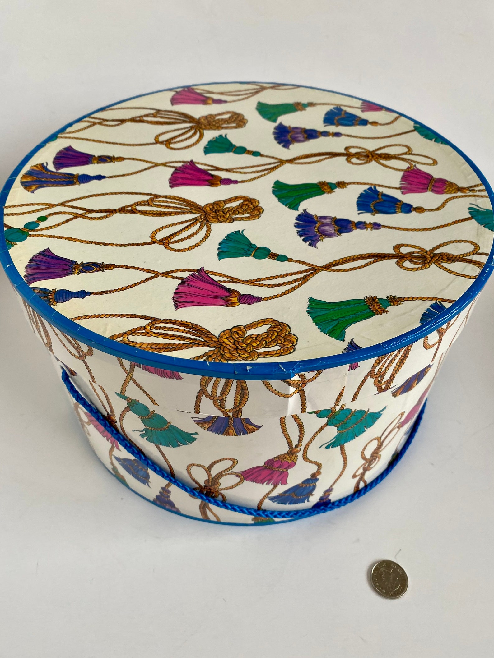 Paper Hat Box Set Vintage Hat Storage Box Round Paper Hat Etsy