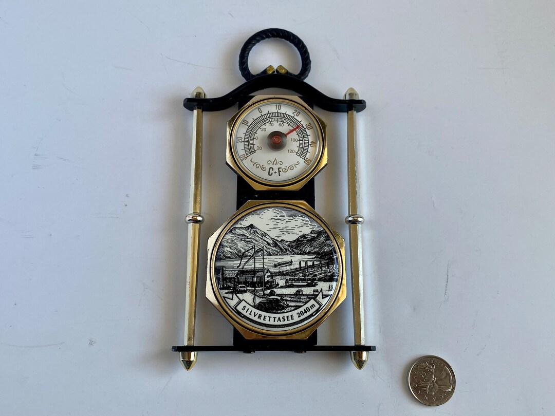 Vintage Temperature Gauge Thermometer, Collectible Thermometer