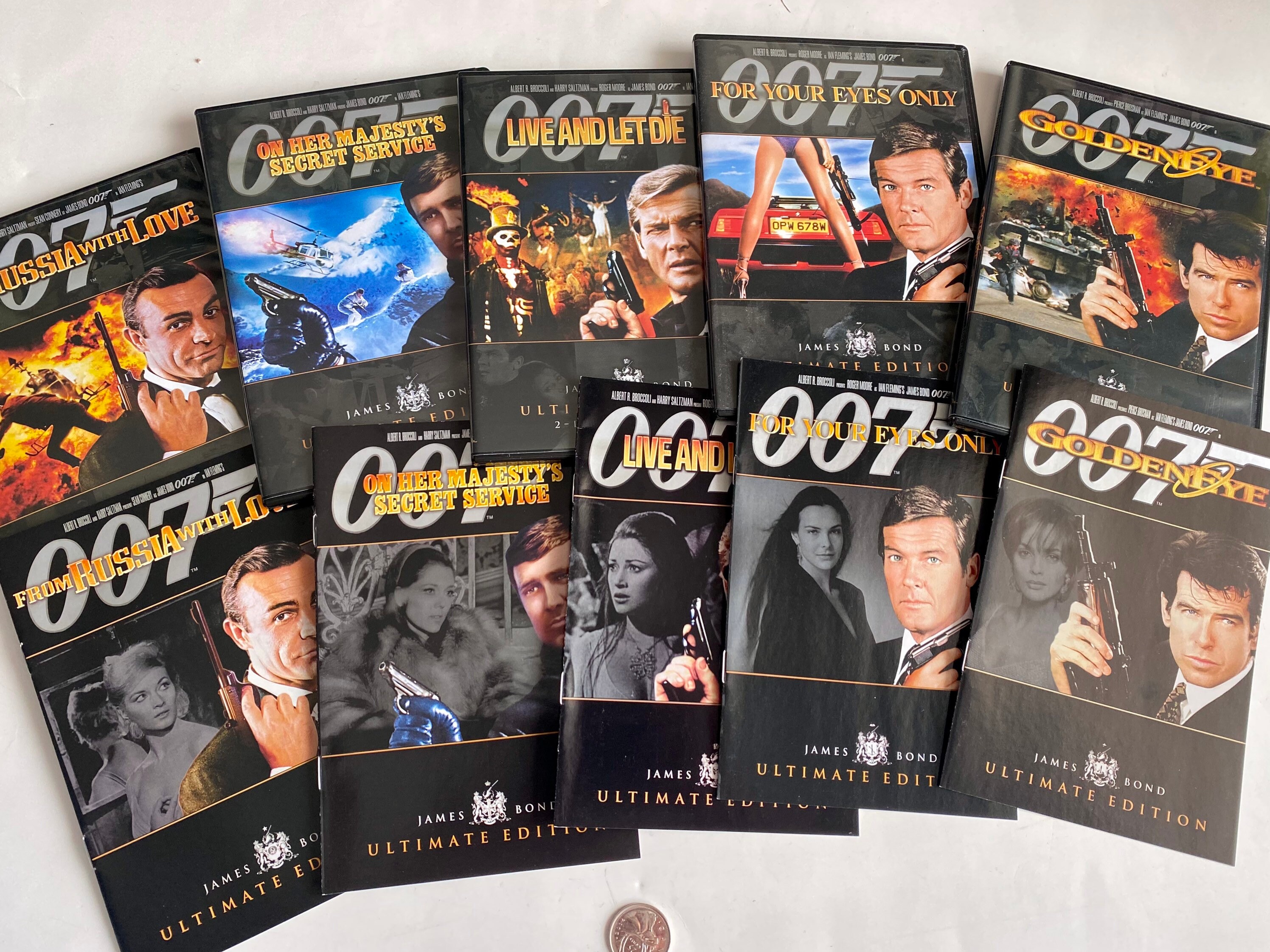 James Bond Ultimate Edition DVD Movies, James Bond Volume 3 W/ 5 Movies