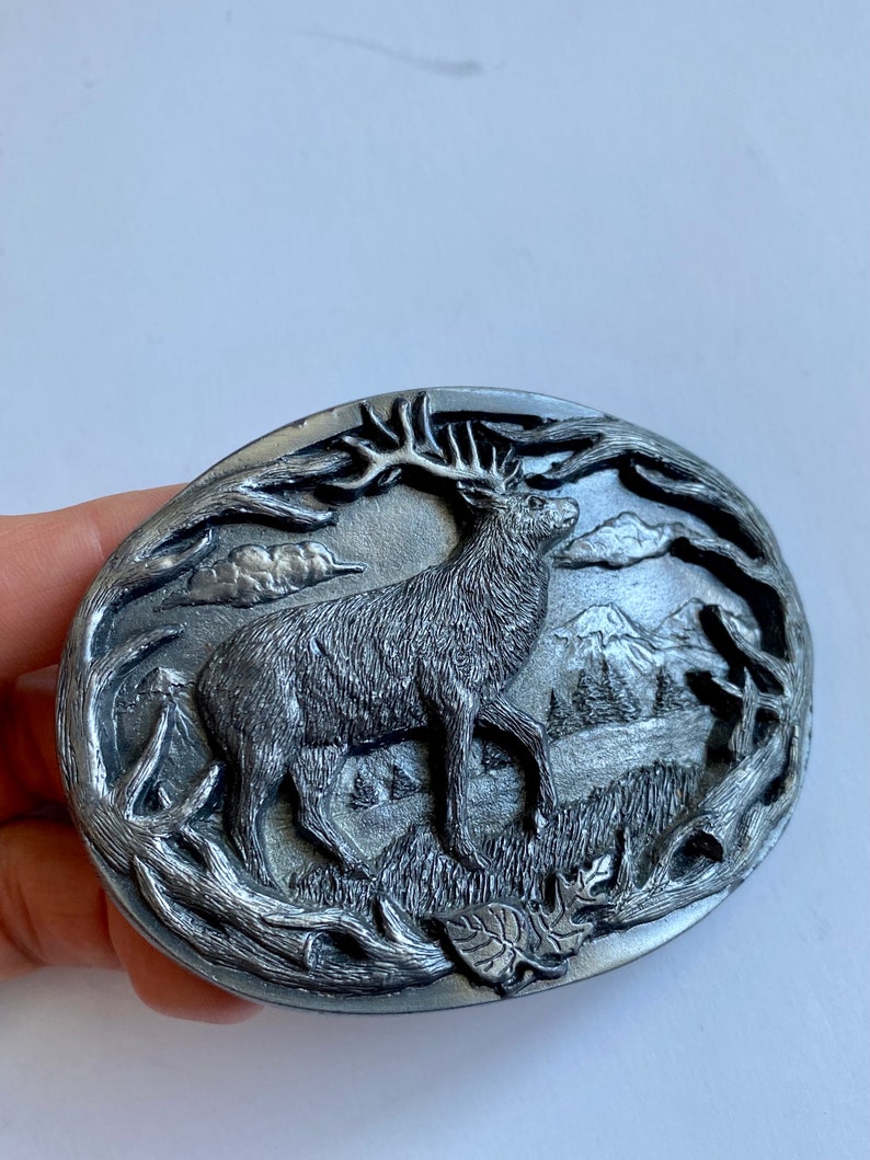 Vintage Collectible Belt Buckle, Wild Animals Belt Buckles, Hunting