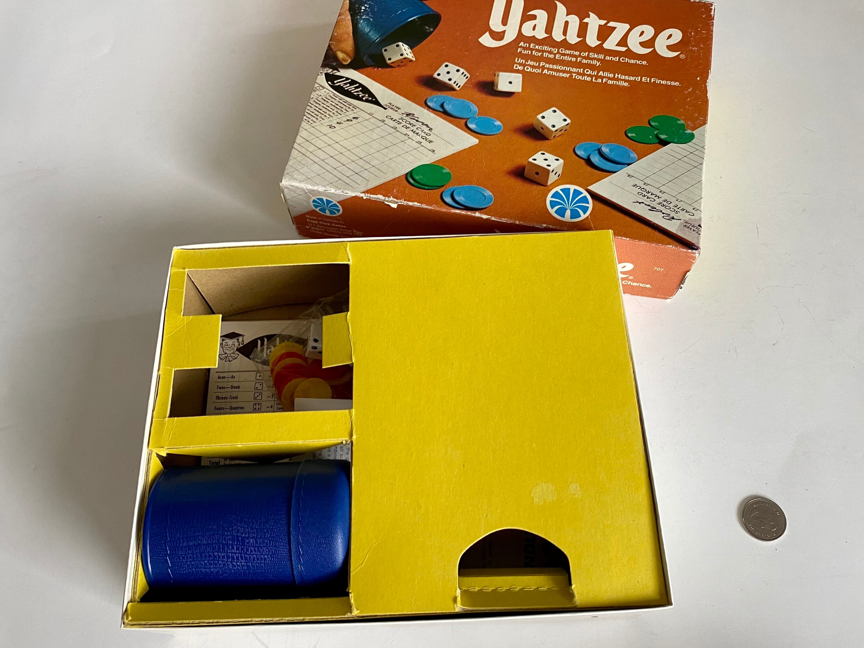 Vintage Board Games 1970s Yahtzee Game Sequence Dice Game of Skill and  Chance Multi-player Games Old Classic Board Games 