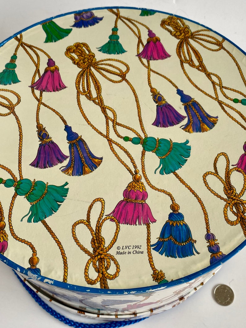 Paper Hat Box Set Vintage Hat Storage Box Round Paper Hat Etsy