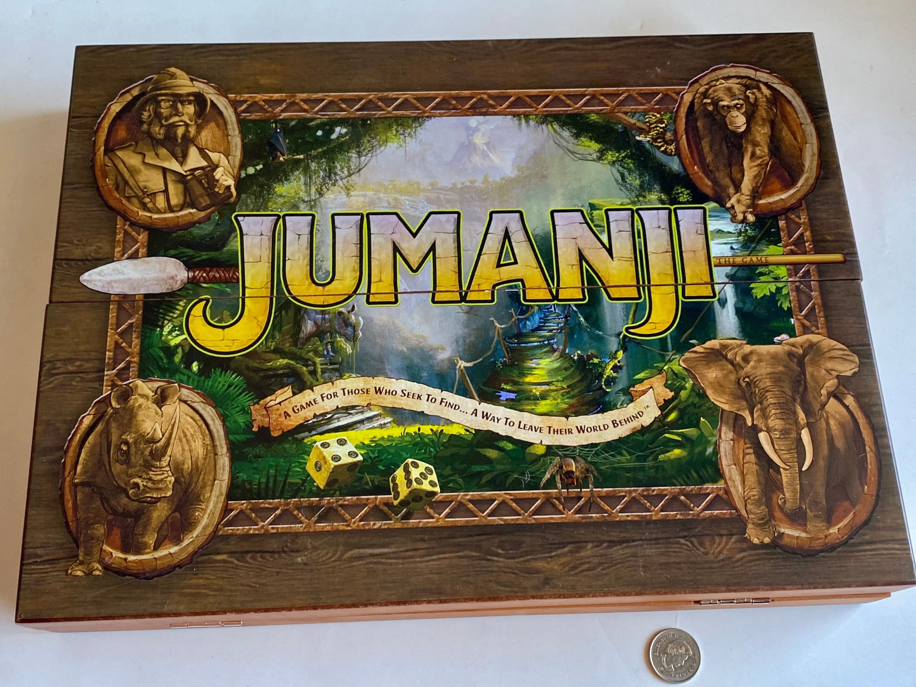 Jumanji Board Game Jumanji Wooden Box Edition Board Game
