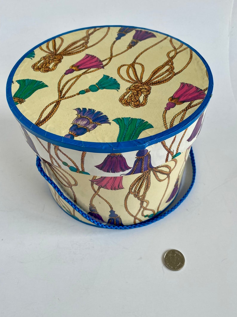 Paper Hat Box Set Vintage Hat Storage Box Round Paper Hat Etsy