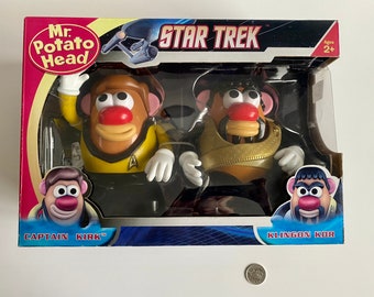 Mr Potato Head St Trek Action Figures, St Trek Collectible Figurines, Captain K Klingon Kor Figurines, Space Adventures TV Show