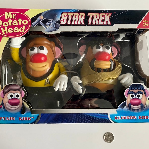 Mr Potato Head St Trek Action Figures, St Trek Collectible Figurines, Captain K Klingon Kor Figurines, Space Adventures TV Show