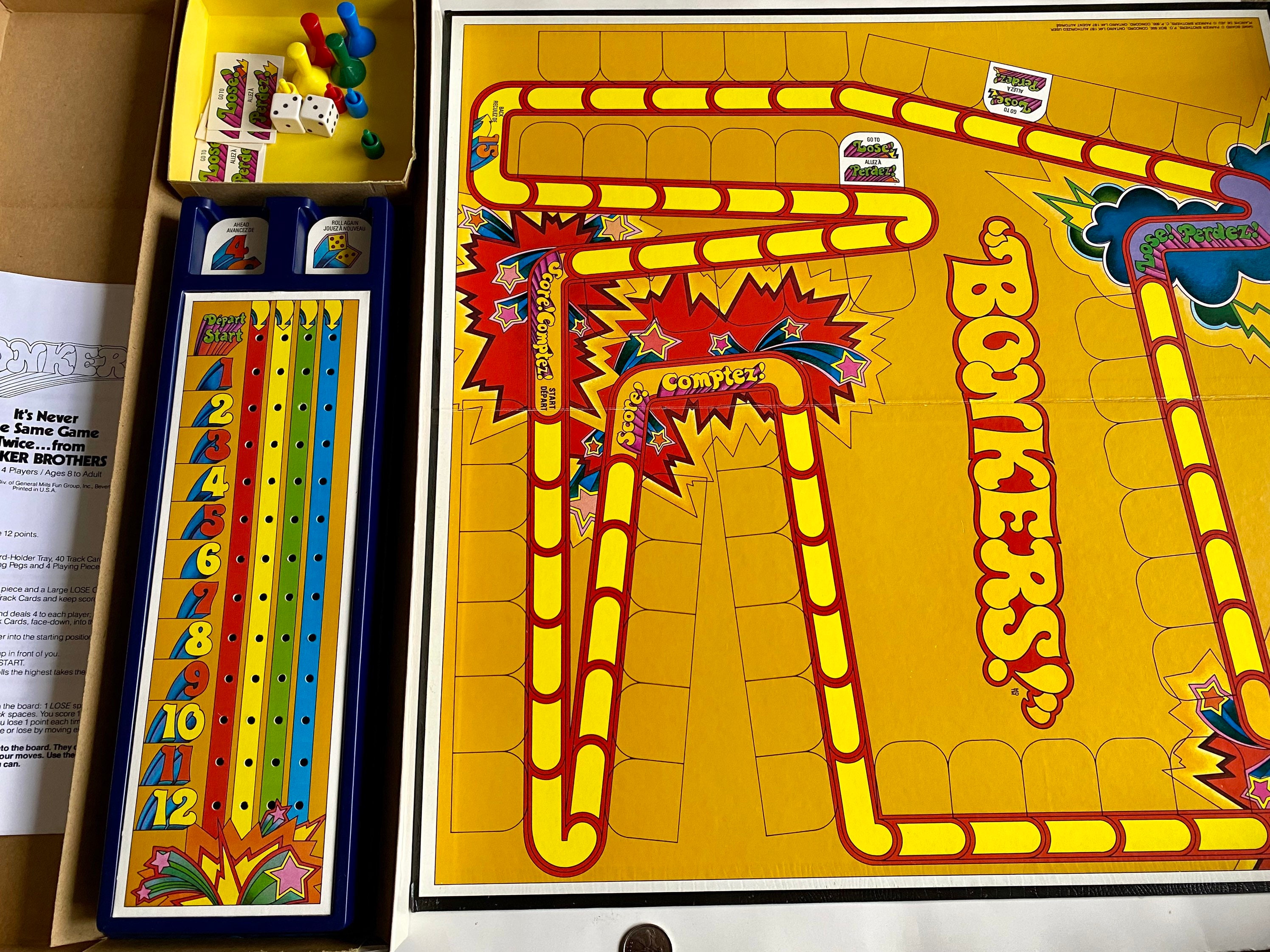 Vintage the Game is Bonkers Board Game COMPLETE, 1970s Board Game