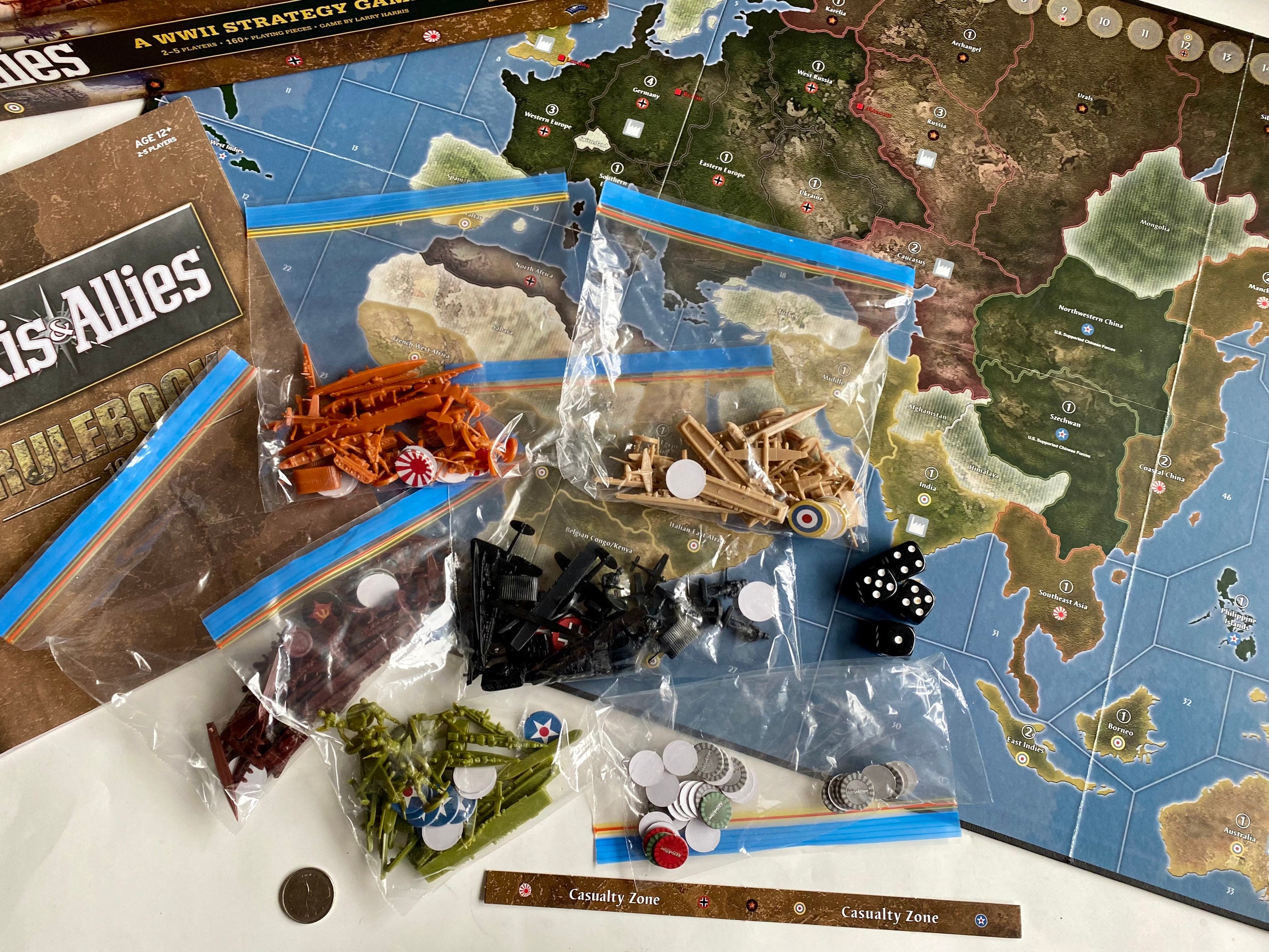 Axis and Allies Board Game World War 2 Board Game Etsy