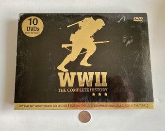 WWII The Complete History DVD Collection, 66th Anniversary Collector’s Edition, Military WWII Memorabilia, War Memorabilia, War Documentary