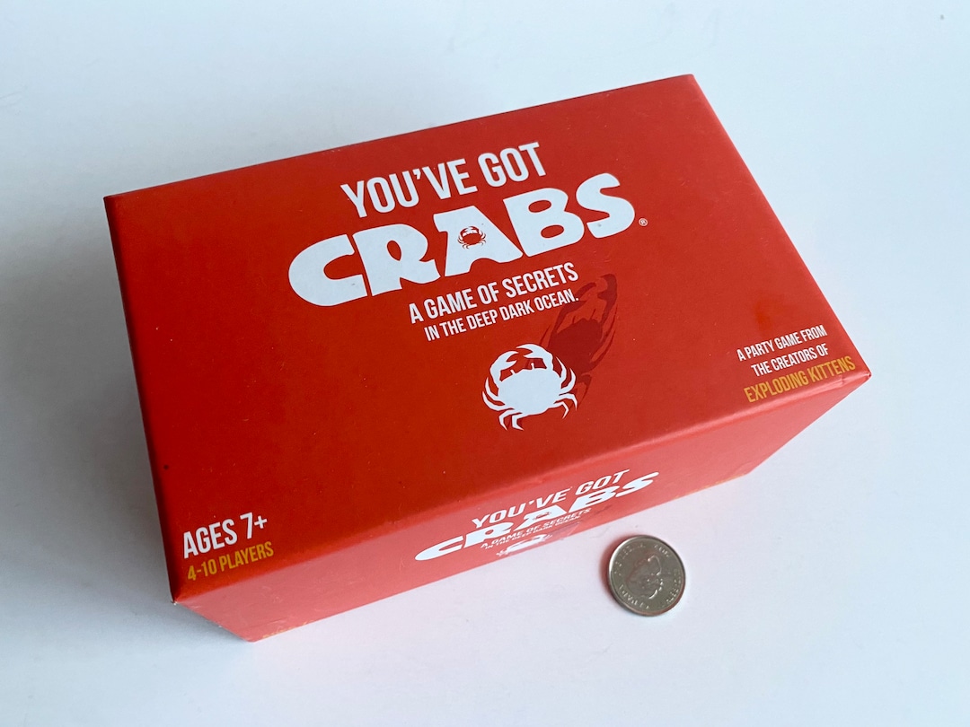 Youve Got Crabs Card Game, Fast and Easy Party Game, Game of Secrets