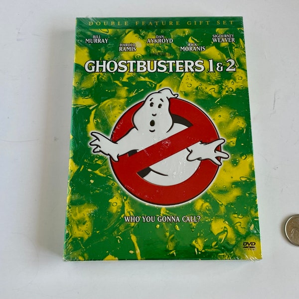Brand New Sealed Ghost Busters 1 & 2 DVD, Ghost Movie DVD, Iconic Movies DVD, Collectible 1980s Movies, Popular Supernatural Comedy