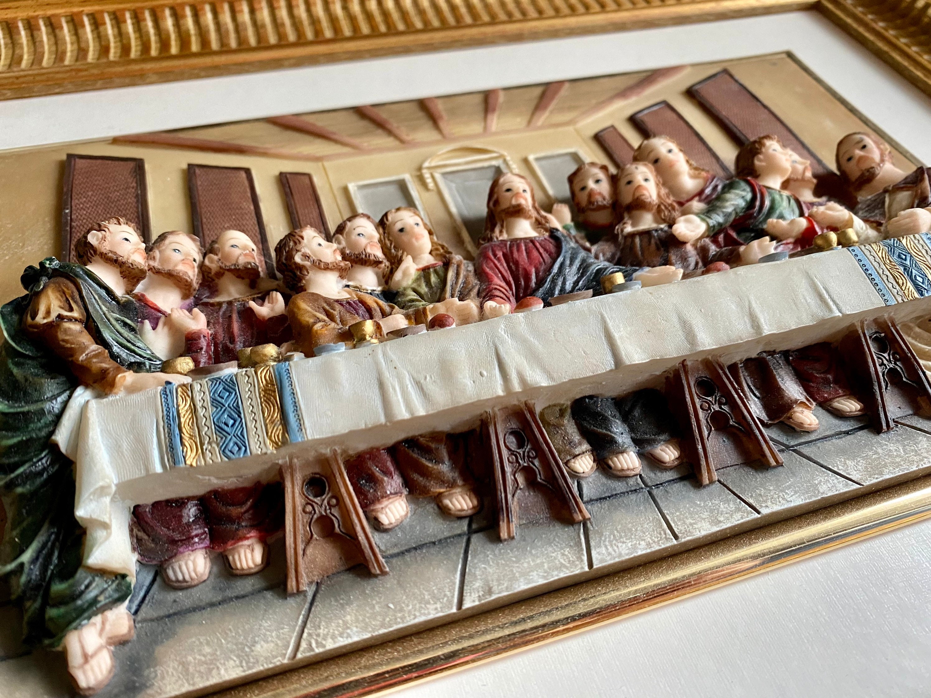 Vintage Last Supper Wall Art 3D Christian Decor Last Supper Etsy
