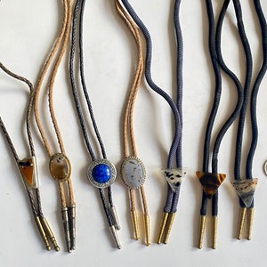Vintage Bolo Ties, Collectible Accessories, Western Cowboy Style Accessories, Arrowhead Bolo, Celtic Style Bolo Ties, Geometric Bolo Ties