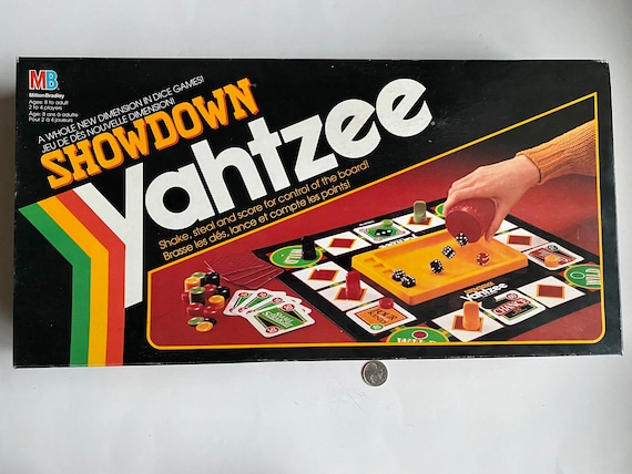 Vintage Yahtzee Showdown Board Game incomplet, jeu Yahtzee Showdown des  années 1990, jeux de société vintage, vieux jeu de société classique  Showdown Yahtzee -  France