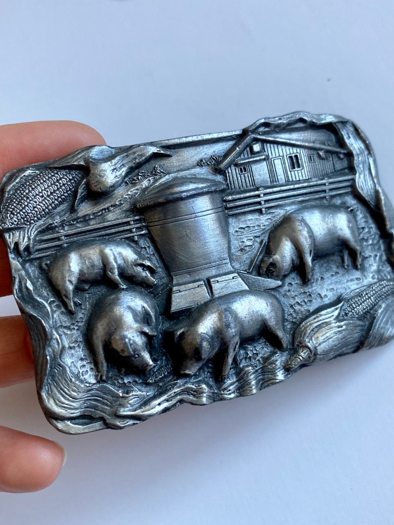 Vintage Collectible Belt Buckle, Wild Animals Belt Buckles, Hunting