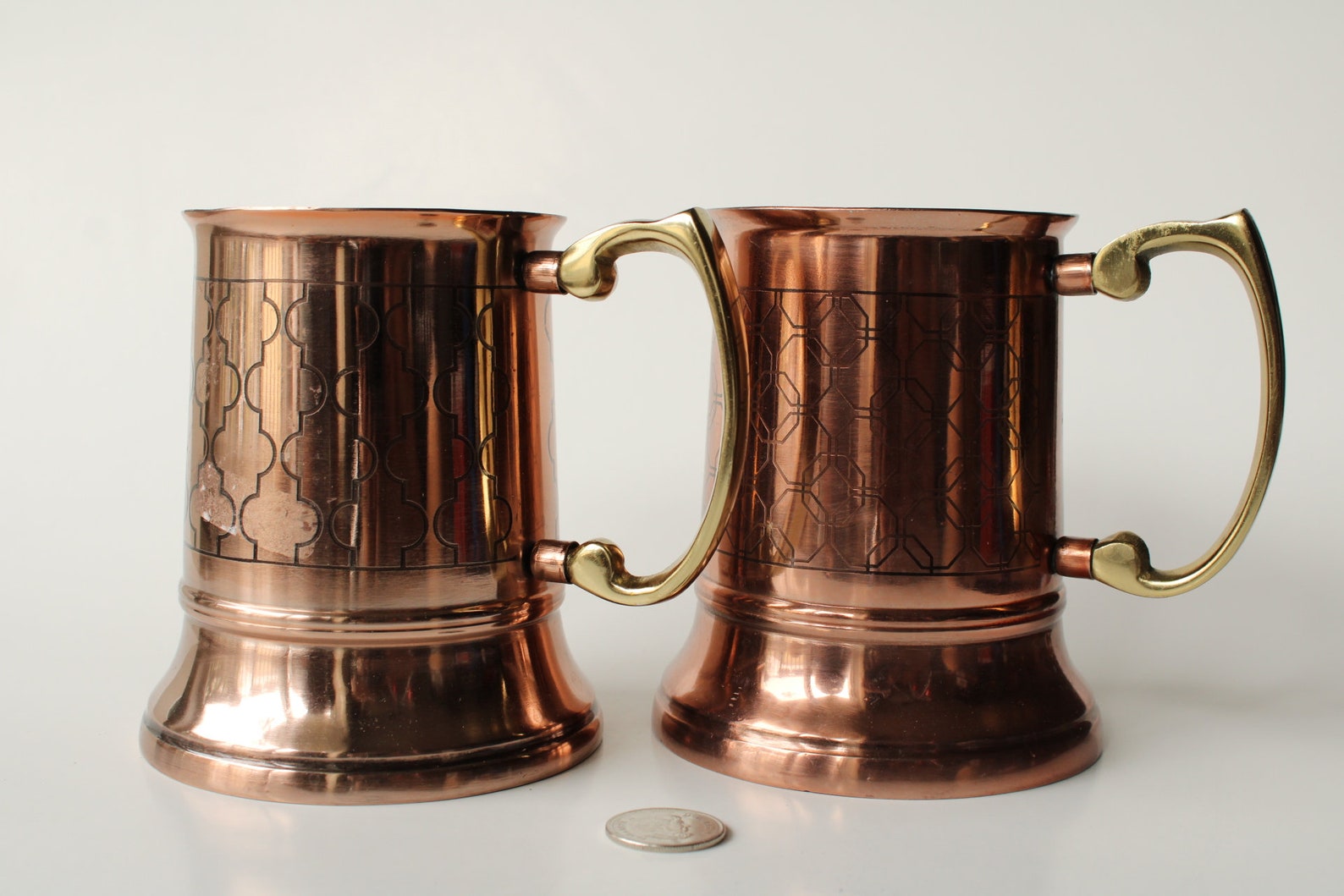 Copper Beer Mugs Indian Copper Mugs Vintage Copper Mugs Etsy