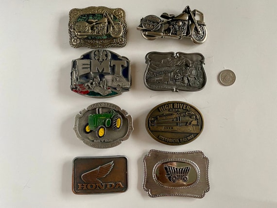 Vintage Collectible Belt Buckles Vehicle Belt Buckles Trains Buckles Motorcycles Buckles Tractor Buckle EMT Belt Buckle Honda Buckle Etsy