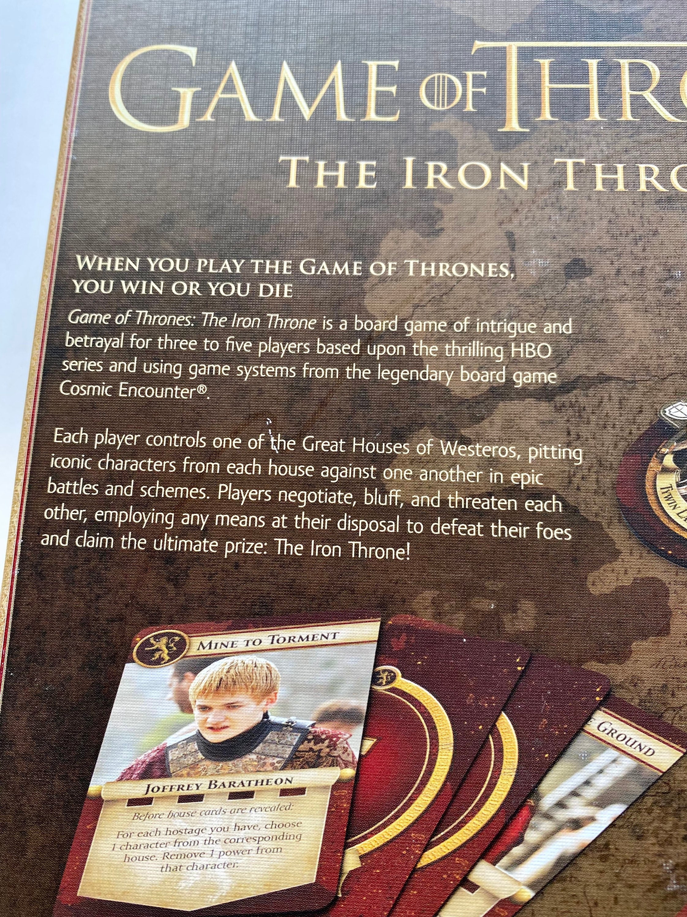 Game Of Thrones Hbo Board Game