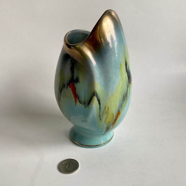 Vintage 1950s West Germany Vase, Retro Bay Keramik Fish Mouth Vase, Vintage  Tulip Design Collectible Vase, 50s Ceramic Fish Mouth Vase