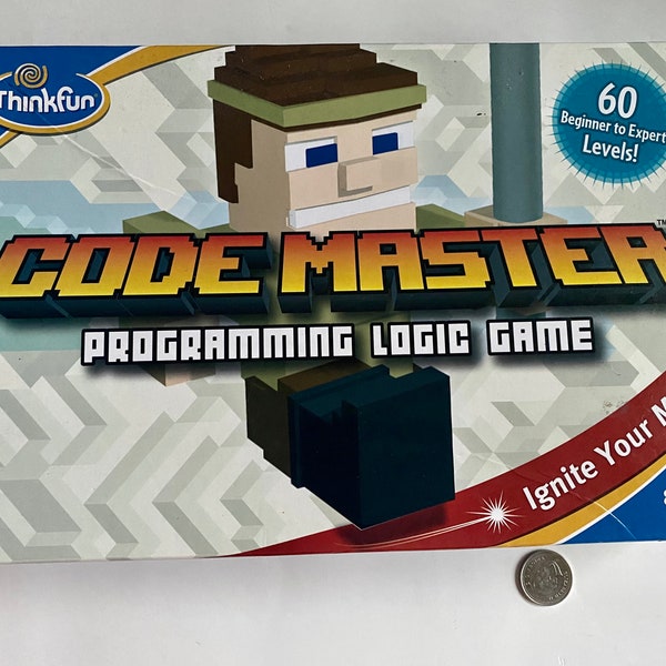 Code Master Programming Logic Game for Kids and Adults, Programming Principals STEM Board Game, Intellectual Single Player Game