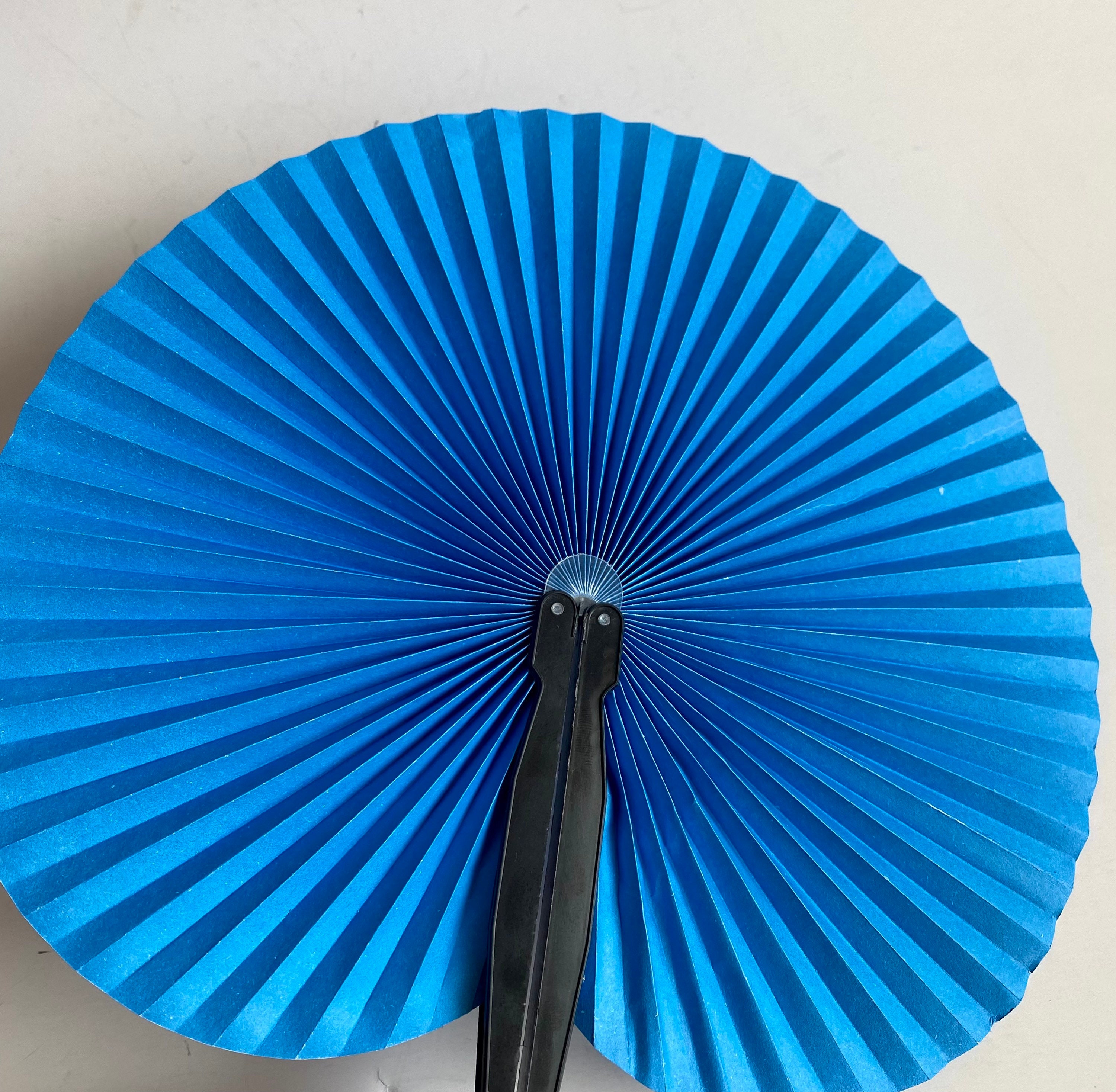 Set of Traditional Chinese Round Paper Fans Yellow Orange Etsy