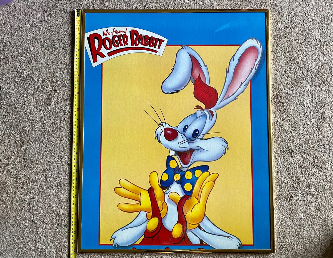 Who Framed Roger Rabbit Poster, Disney Animated Movie Cartoon Poster ...