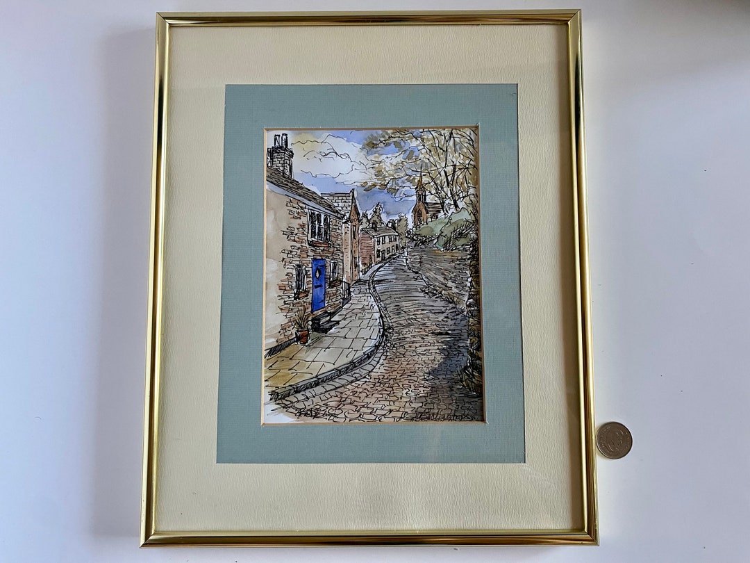 Vintage Bollington Street Original Art Graham Ritchie Etsy