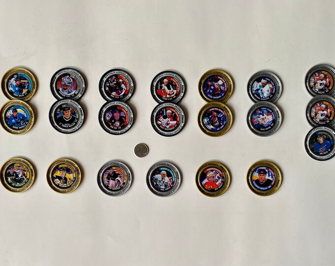Katch NHL Hockey Coins, Vintage Hockey Medallions, Vintage Hockey Memorabilia, Katch Hockey