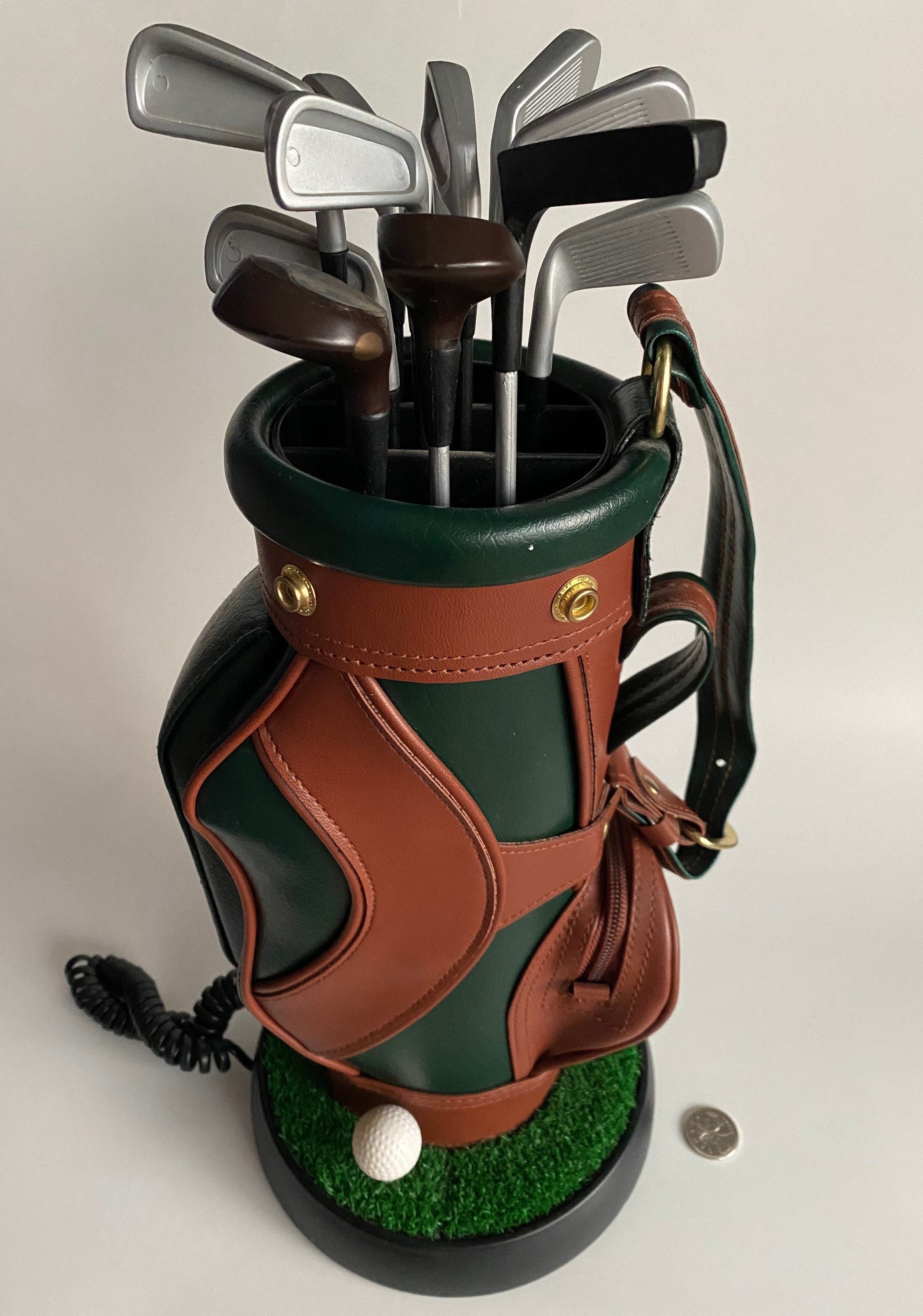 Vintage Green Sunday Carry Golf Bag