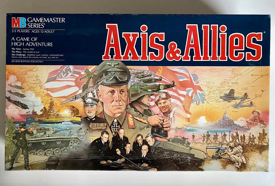 Vintage Axis and Allies Board Game, Vintage World War II Board Game, Vintage World War Two