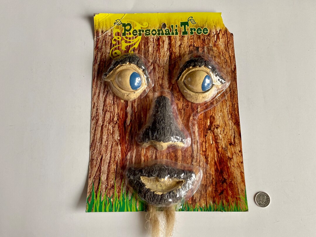 Vintage Personali Tree Face, Mr Tree Face, Old Man Tree Face, Forrest