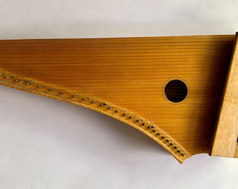 Rare Vintage String Instrument, Vintage Concert Kantele Kannel Instrument, Vintage Finnish Folk Harp Instrument, 36-String Kantele