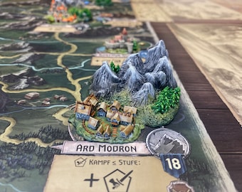 Stadsminiatuur (#14) compatibel met het bordspel The Witcher Wild Hunt of andere